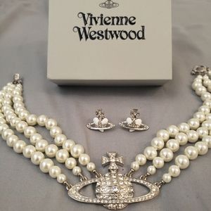 Vivienne Westwood Heart Orb Earrings